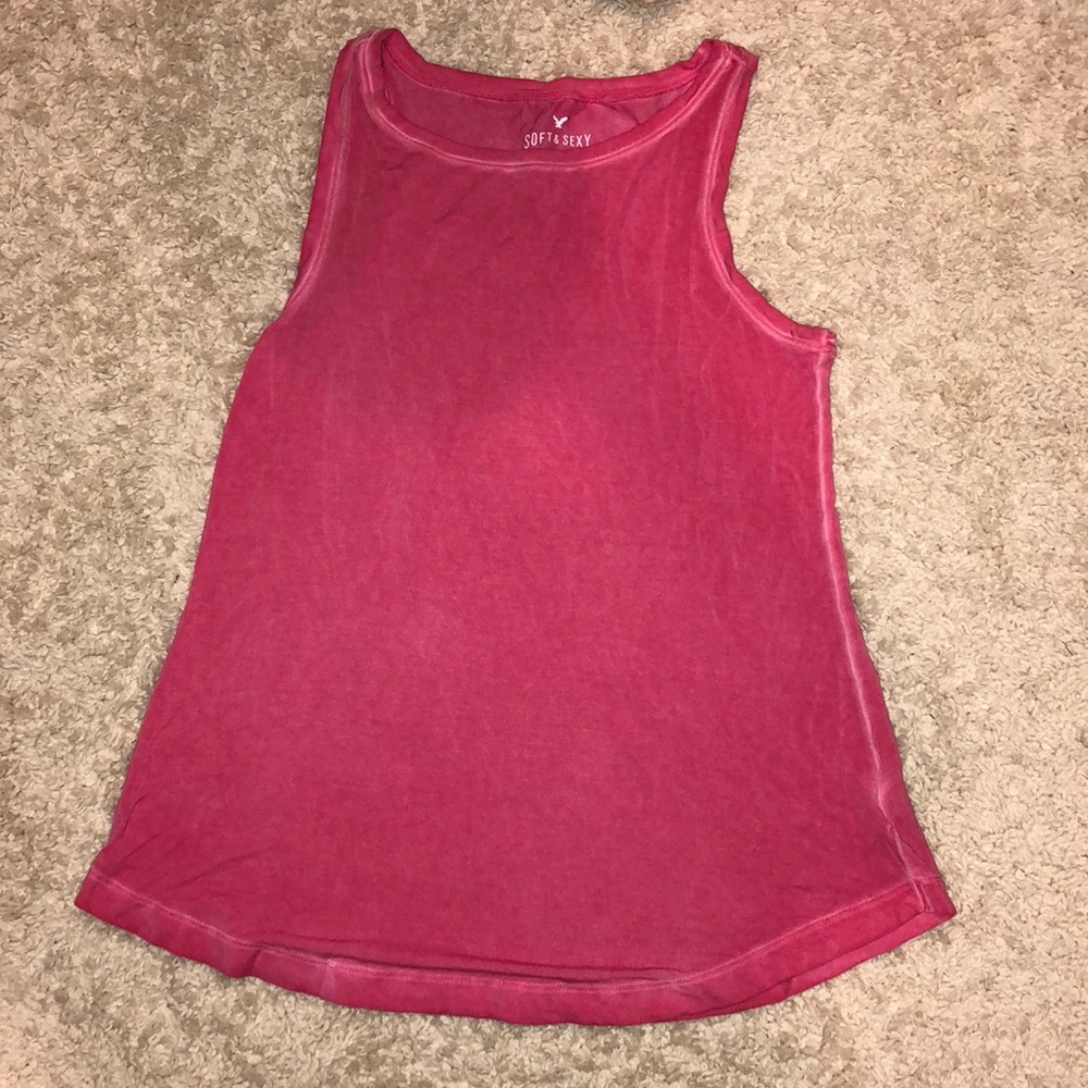 pink american eagle tank top